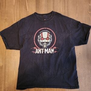 Men's Size XL Black Ant-Man Graphic Print T Shirt 100% Preshrunk Cotton